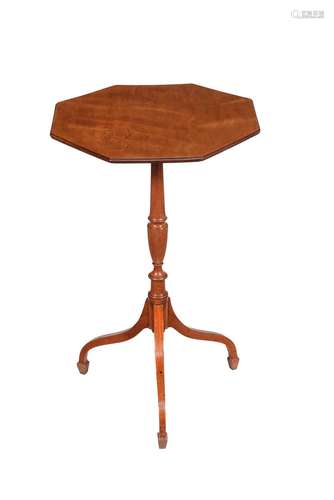 A George III satinwood tripod table