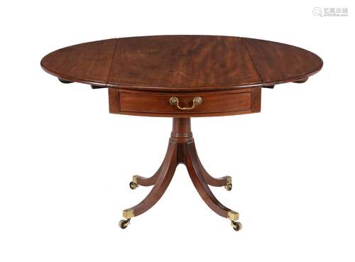 A George III oval Pembroke table