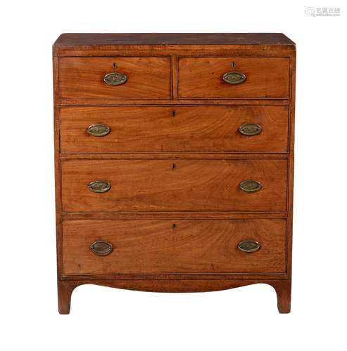 A George III mahogany chest of drawers