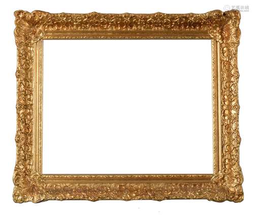 A Dutch carved giltwood picture frame