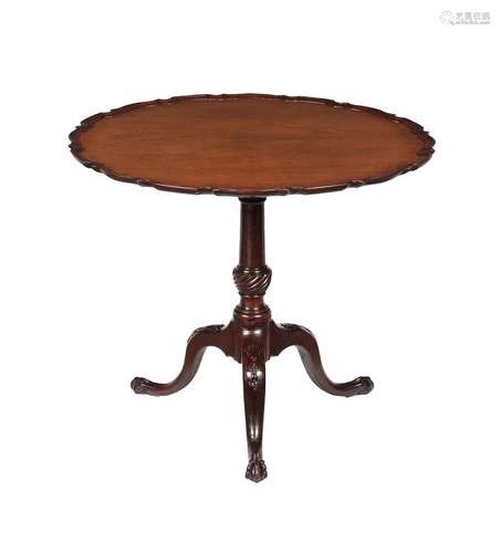 A George III mahogany tripod table