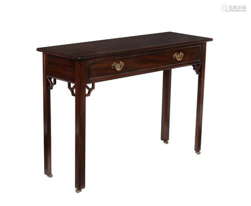 A mahogany side table in George III style