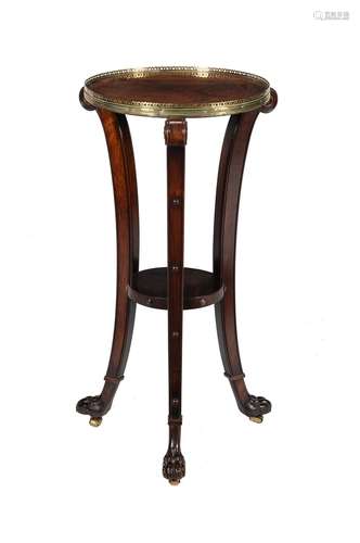 Y A Regency rosewood and gilt metal mounted torchère stand