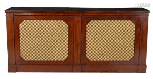 A Regency mahogany side cabinet