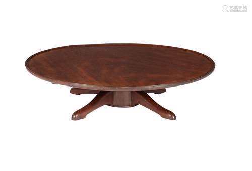 A mahogany revolving tray or 'lazy Susan'