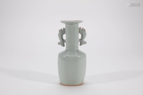 Chinese Longquan Celadon Porcelain Mallet Vase