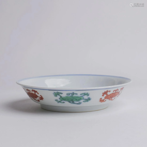 Chinese Doucai Porcelain Plate