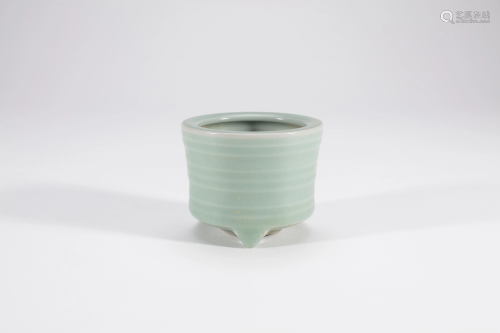 Chinese Longquan Celadon Porcelain Incense Bur…