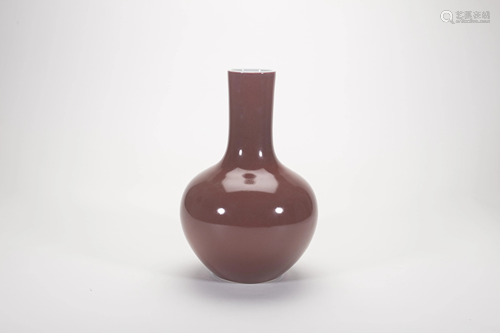 Chinese Copper Red Monochrome Vase