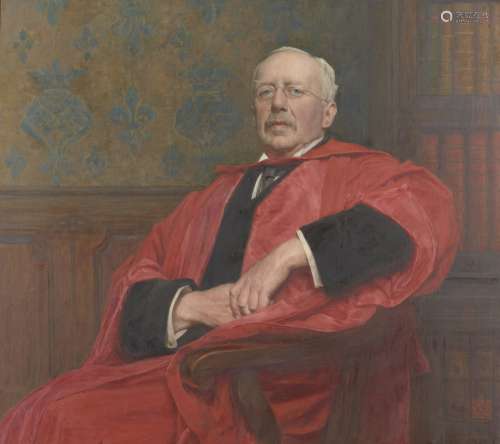 Edward Steel Harper RBSA, British 1878-1951- Portrait of Sir Robert Michael Simon FRCP (1850-