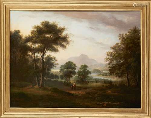 Alexander Nasmyth, Scottish 1758-1840- Rear view of John Wilson’s new house, Elleray; oil on canvas,
