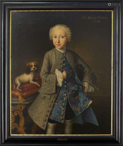 Johann-Philipp Behr, German, fl. 1740-1756- Portrait of Johannes Ziegler (1745-1809), standing