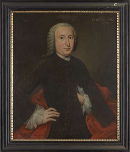 Johann-Philipp Behr, German, fl. 1740-1756- Portrait of Jacob Ziegler (1716-1750), standing half-