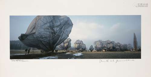 Christo and Jeanne-Claude, American 1935-2020 and 1935-2009; Wrapped Trees, Fondation Beyeler,