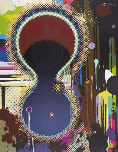 Takashi Murakami, Japanese b.1962- Dumb Compass, 2008; offset lithograph in colours on smooth