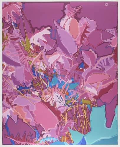 Harold Cohen, British 1928-2016- Untitled #050105 (pink), 2005; digital print in colours on wove,