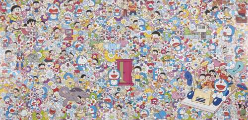 Takashi Murakami, Japanese b.1962- Wouldn't it Be Nice If We Could Do Such a Thing, 2017; offset