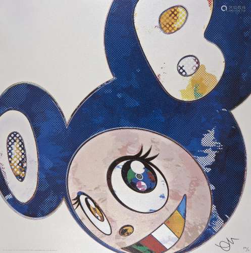 Takashi Murakami, Japanese b.1962- And Then x 6 (Lapis Lazuli: The Superflat Method), 2013; offset