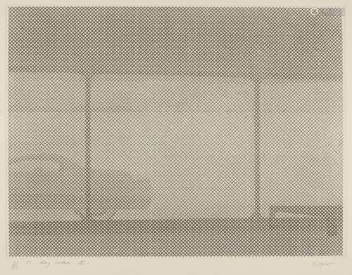 William Tillyer, British b.1938- Dry Lake II, 1971; etching on wove, signed, titled and numbered