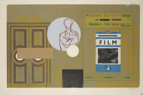 R. B. Kitaj, American 1932-2007- Ezra Pound I, 1971; screenprint in colours on wove, signed, dated
