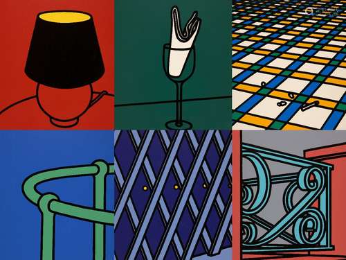 Patrick Caulfield CBE RA, British 1936-2005- Some Poems of Jules Laforgue [Cristea 38], 1973; the