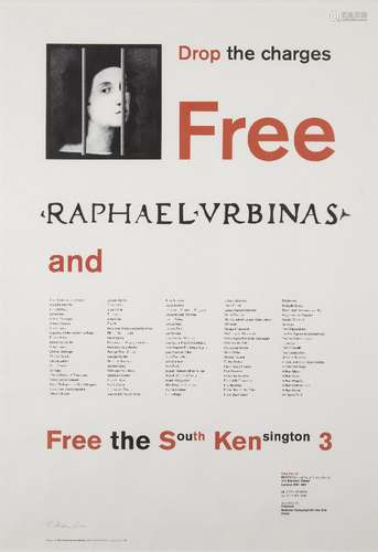 Richard Hamilton CH, British 1922-2011- Free Raphael Urbinas, 1998; offset lithographic poster in