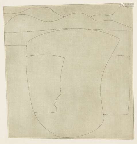 Ben Nicholson OM, British 1894-1982- Euboea (Vertical) [Lafranca 102], 1962; etching on wove, a