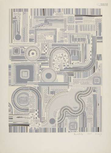 Sir Eduardo Paolozzi CBE RA, Scottish 1924-2005- Untitled, 1974; screenprint in colours on wove,