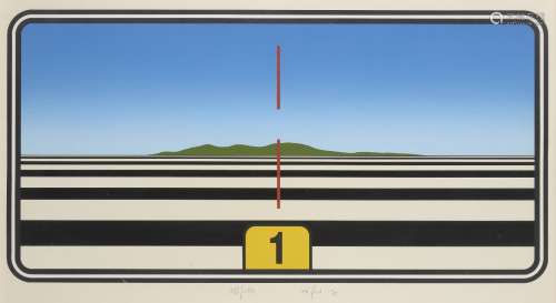 Werner Nofer, German b.1937- Untitled, 1971; screenprint in colours on wove, signed, dated and