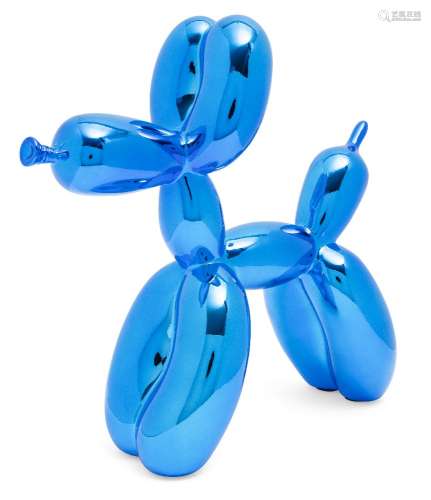 After Jeff Koons, American b. 1955- Balloon Dog (Blue); cold cast resin multiple, numbered 301/999