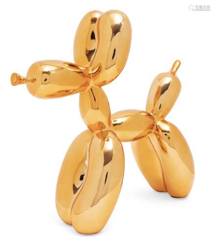 After Jeff Koons, American b. 1955- Balloon Dog (Orange); cold cast resin multiple, numbered 300/999