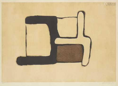 Conrad Marca-Relli, American 1913-2000- Untitled (abstract composition); etching with aquatint in