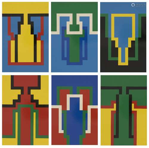 Robyn Denny, British 1930-2014- Thomas Suite, 1975; the complete suite of six screenprints in