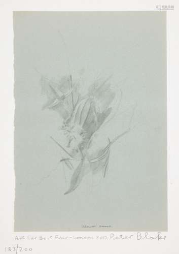 Sir Peter Blake CBE RDI RA, British b.1932- Flowers, France, 2017; giclée print in colours on
