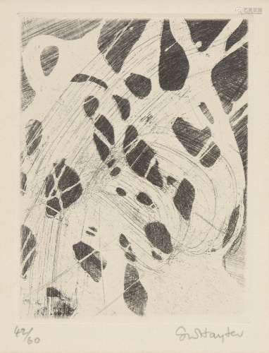 Stanley William Hayter CBE, British 1901-1988- L'Avant Garde International, 1961; engraving on wove,