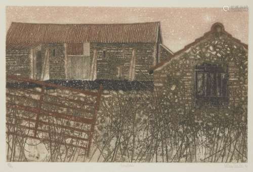 Valerie Thornton, British 1931-1991- Wineton, 1981; etching with aquatint in colours on wove,