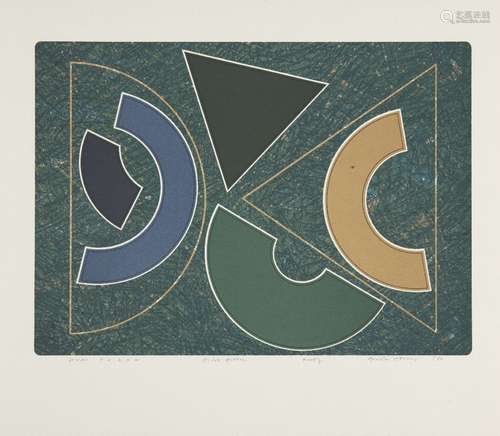 Gordon House, British 1932-2004- Slate and Dark Green, 1980; two lithographs in colours on wove,