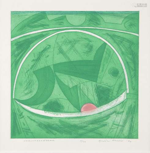 Gordon House, British 1932-2004- Nebuchadnezzar, 1984; etching with aquatint in colours on wove,