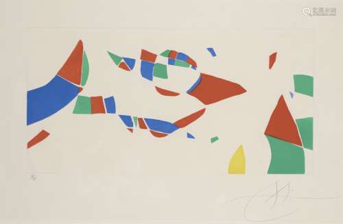 Joan Miró, Spanish 1893-1983- Homage to Pierre Matisse from Etchings for an Exhibition [Dupin