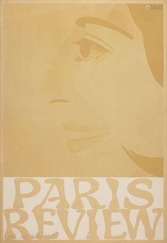 Alex Katz, American b.1927- Paris Review, 1965; screenprint in colour on wove, signed and numbered