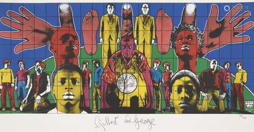 Gilbert & George, British b.1943 & b.1942- Death After Life, inkjet print in colours on wove, signed