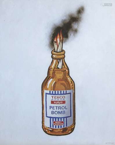 Banksy, British b.1974- Tesco Value Petrol Bomb, 2011; offset lithograph in colours, signed in the