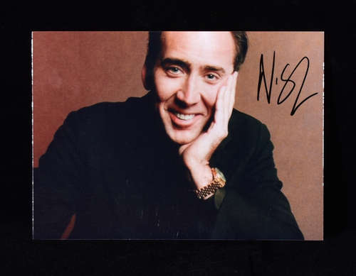 AUTOGRAPHED PHOTO OF“OSCAR WINNER ”NICOLAS CAGE