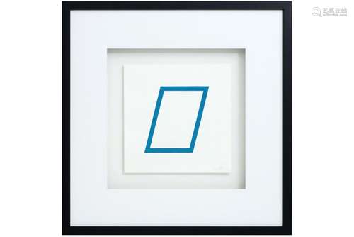 typical Soll Lewitt signed print from the series 