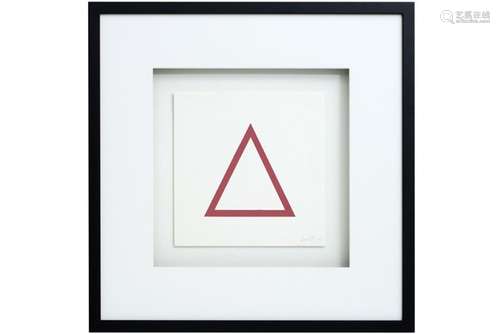 typical Soll Lewitt signed print from the series 