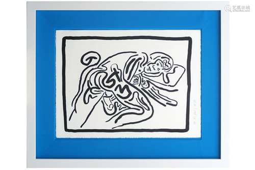 Keith Haring screenprint (on BFK Rives paper) from the series 