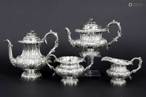 19th Cent. 4pc coffee and teaset in marked and 