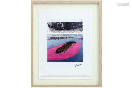 Christo print in colors of 