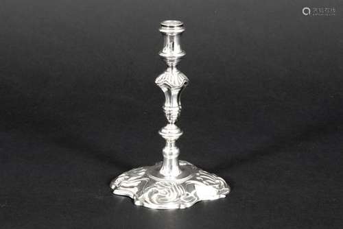 18th Cent. candlestick in marked and James Gould signed silver - - JAMES GOULD [...]