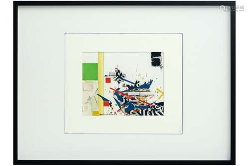 20th Cent. American mixed media (with collage) - signed Sam Middleton and dated 1988 [...]